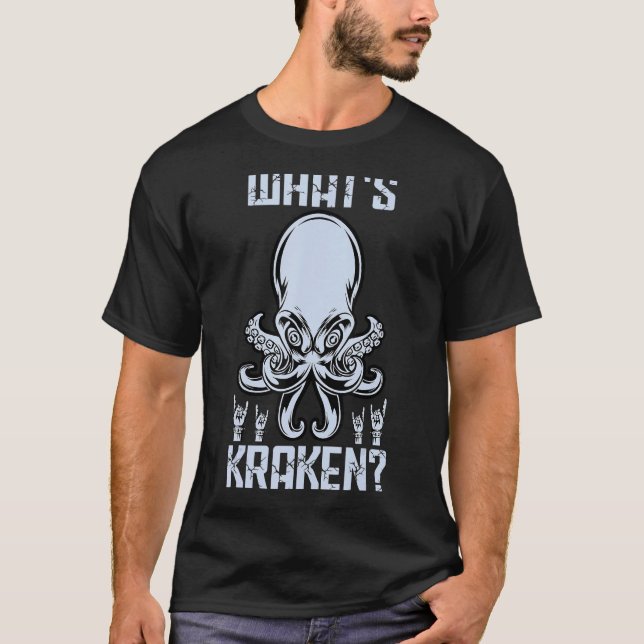 Camiseta O que é o Octopus Carnudo de Terror Cephalopod Kra (Frente)