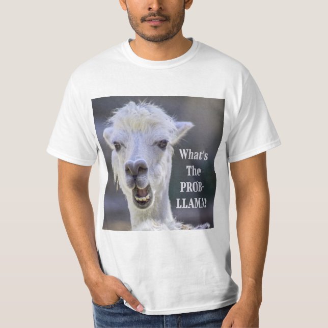Camiseta O que é o Prob-Llama? LLAMA, Custa Engraçado (Frente)