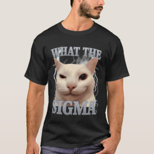 Camiseta O Que É O Sigma Silly Cat Meme Engraçado Homens Mu