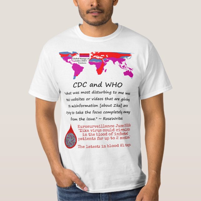 Camiseta O que é perturbador CDC e OMS por RoseWrites (Frente)