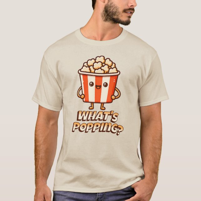 Camiseta O que é Popping Kawaii Popcorn? (Frente)