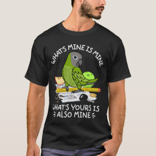 Camiseta O que é seu é meu papagaio, eu sou um covarde