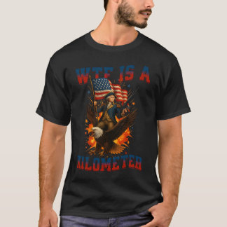 Camiseta O Que É Um Águia Quilômetro Engraçado 4 de Julho