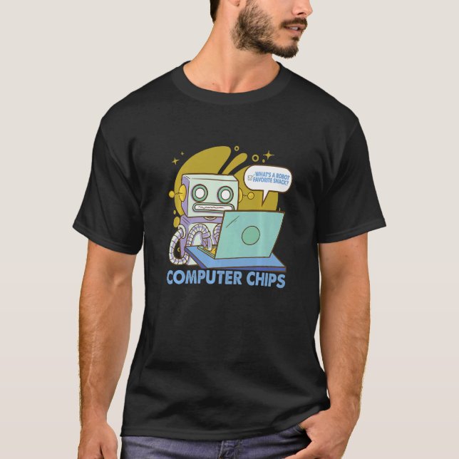 Camiseta O que é um Pai de snack favorito de robô Piada 2 (Frente)