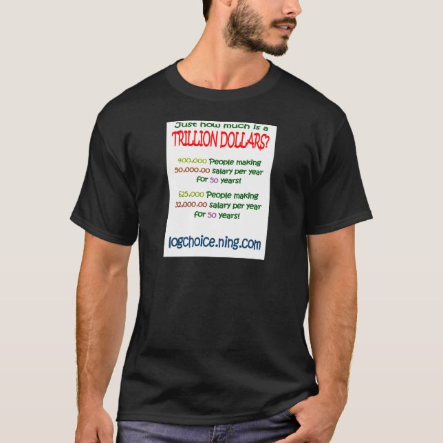 Camiseta O que é um trillion (Frente)