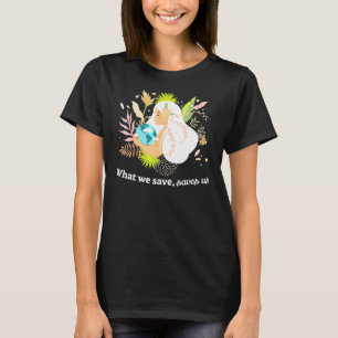 Camiseta O Que Economizamos Nos Salva O Teto Mãe Terra Com