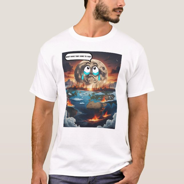 Camiseta O Que Eles Fizeram Com Você? - Se A Lua Pudesse (Frente)
