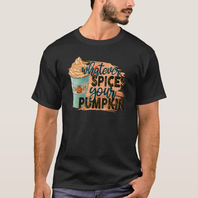 Camiseta O Que Espetar Seu Pumpkin Outono Halloween Tha (Frente)