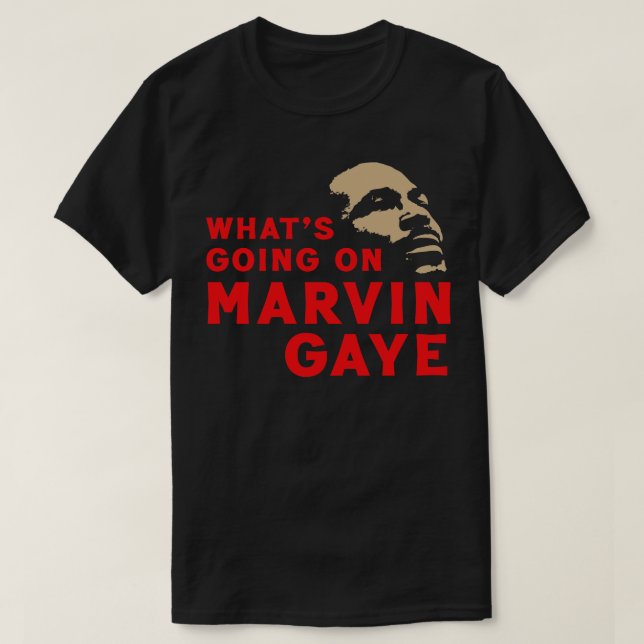 Camiseta O Que Está Acontecendo Com Marvin Gaye (Frente do Design)