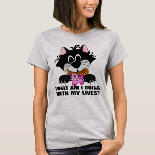 Camiseta O que estou fazendo com minhas vidas? - T-Shirt de