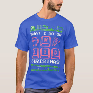Camiseta O Que Eu Faço Nos Jogos De Natal Spielen Pizza Bie