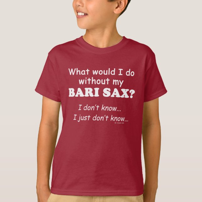 Camiseta O Que Eu Faria, Bari Sax? (Frente)