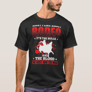 Camiseta O Que Eu Gosto Do Rodeo São Os Touros E O