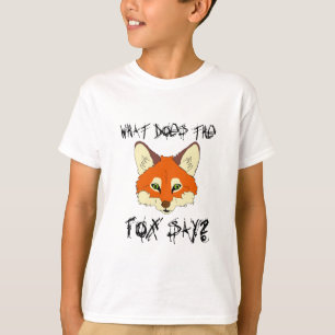 Camiseta o que faz a raposa diga