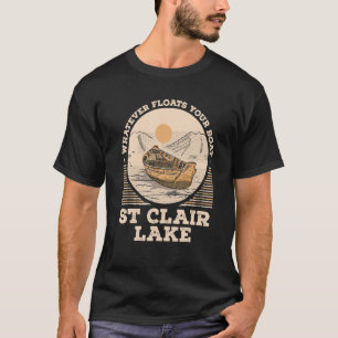 Camiseta O que flutuar a sua Rua de lago de barco Motivação