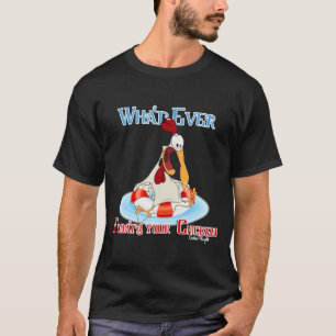 Camiseta O que flutuar no seu frango