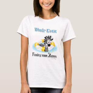 Camiseta O que flutuar no seu zebra 3