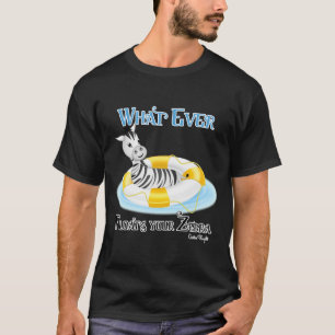 Camiseta O que flutuar no seu zebra 4