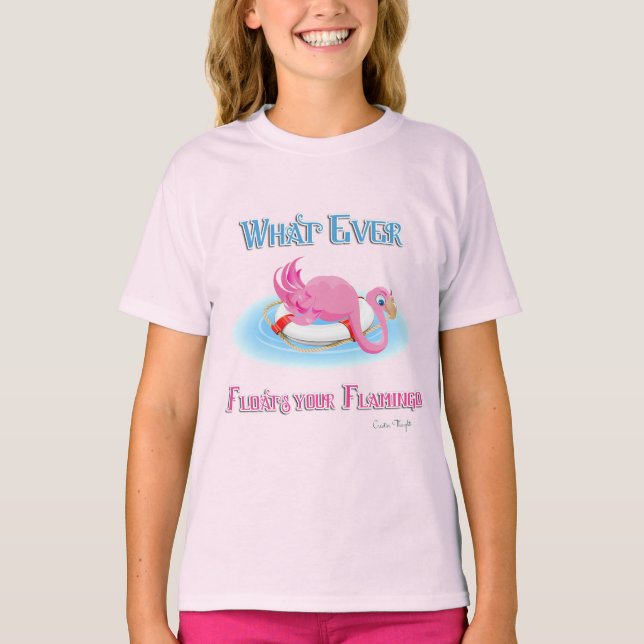 Camiseta O que flutuar seu Flamingo 3 (Frente)