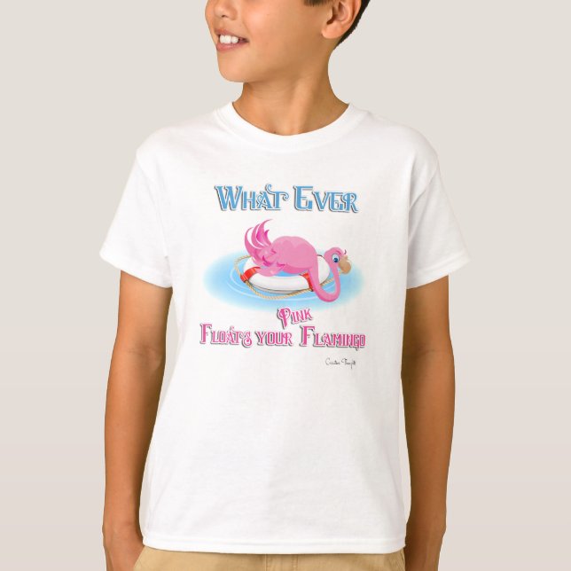 Camiseta O Que Flutuar Seu Flamingo Rosa (Frente)