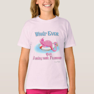 Camiseta O Que Flutuar Seu Flamingo Rosa
