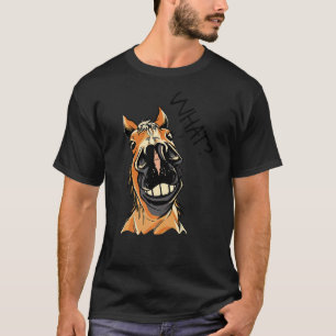 Camiseta O que Gráfico Amante de Cavalos Equitação Cavaleir