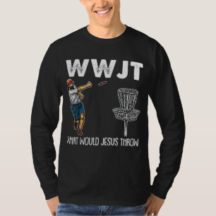 Camiseta O Que Jesus Jogaria O Natal No Disco WWJT Golf Ch