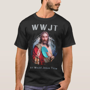 Camiseta O Que Jesus Jogaria Um Disco Engraçado Golf Men & 