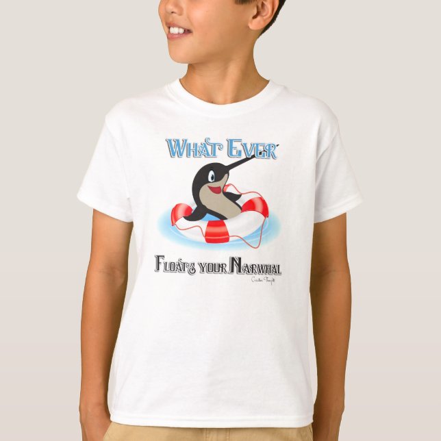 Camiseta O que mais fluir seu Narwhal Meme (Frente)