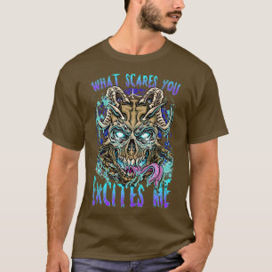 Camiseta O Que Me Assusta Que Me Excita Demônio?