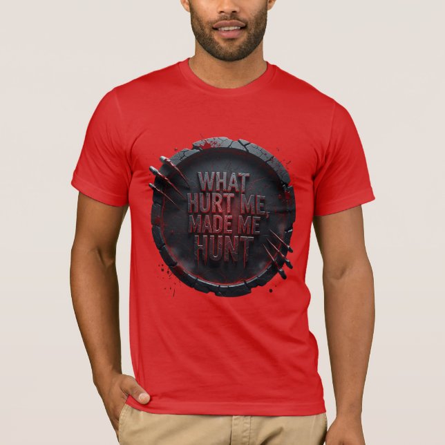 Camiseta O Que Me Feriu Me Fez Caçar —  (Frente)