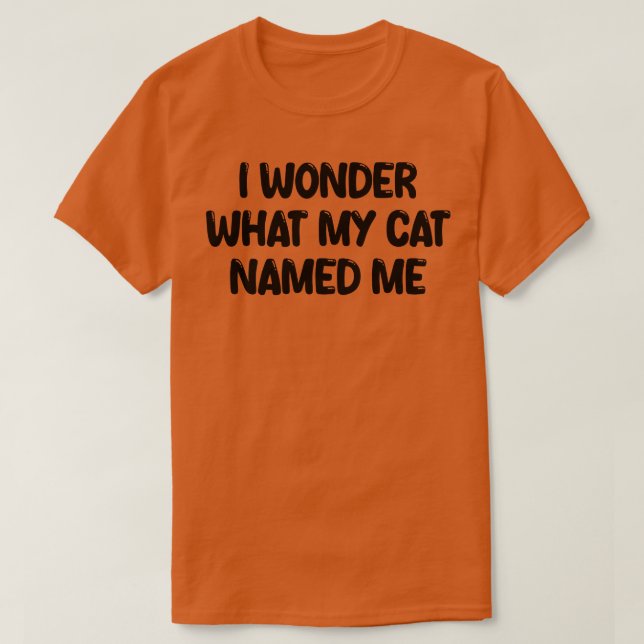 Camiseta o que meu gato me chamou 1 (Frente do Design)