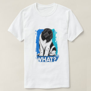 Camiseta O que Newf (impressão frontal)