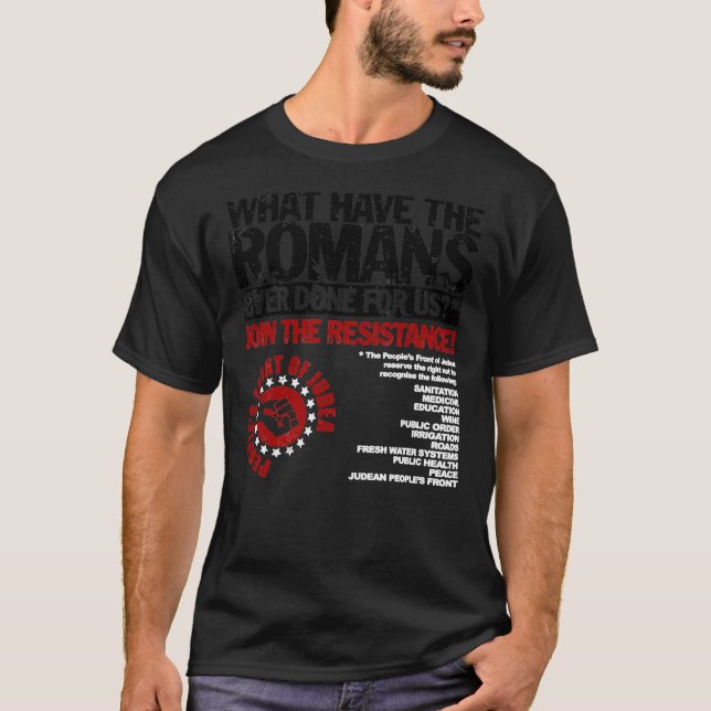 Camiseta O Que Os Romanos Já Fizeram Para O Clássico T-Sh D (Frente)