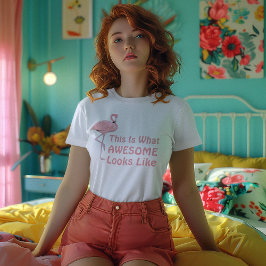 Camiseta O Que Parece Incrível Flamingo