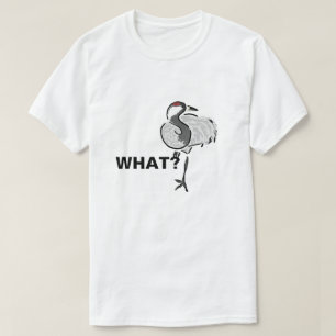 Camiseta O que pede a heron pássaro. Personalizável engraça