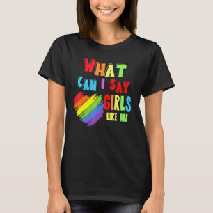 Camiseta O Que Posso Dizer Meninas Como Eu, Rainbow Heart L