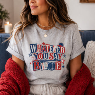 Camiseta O que quer que diga Azul Árbitro Engraçado Beisebo
