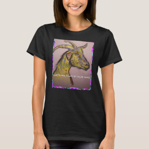 Camiseta o que quer que flutua sua cabra