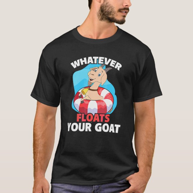 Camiseta O que quer que flutue seu Bode Viagem de Flutuação (Frente)