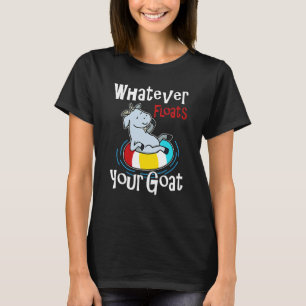 Camiseta O que quer que Flutue Seu Passeio de Balsa de Verã