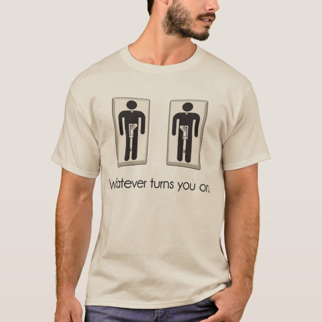 Camiseta O que quer que o gira no interruptor da luz (Frente)