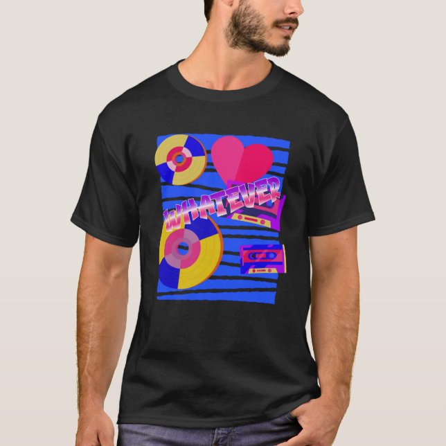 Camiseta O que quer que seja, 80s Music Nostalgia Cassette  (Frente)