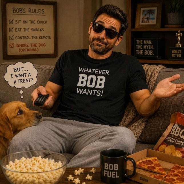 Camiseta O Que Quer Que Seja Bob Presente Personalizado Nom (Criador carregado)
