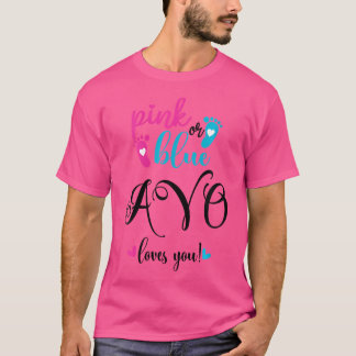 Camiseta O Quê Rosa Ou Azul Avo Te Ama O Gênero Reveal Bebê