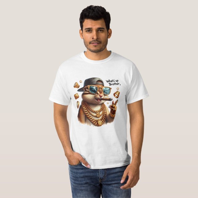 Camiseta o que se passa, irmão (B) (Frente Completa)