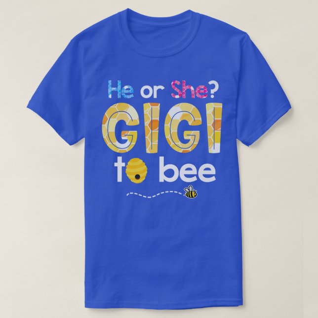 Camiseta O que será o gênero revelará que ele ou ela Gigi a (Frente do Design)