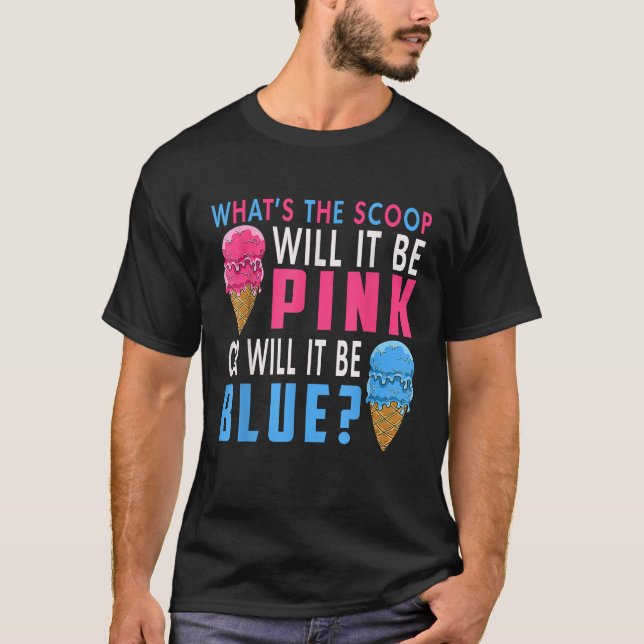 Camiseta O que será o gênero rosa ou azul (Frente)