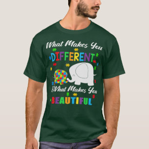 Camiseta O Que Te Faz Diferente Autismo Elefante Infantil M