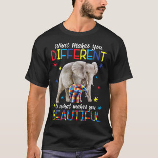 Camiseta O Que Te Faz Diferente Elefante Mãe Autismo Crianç